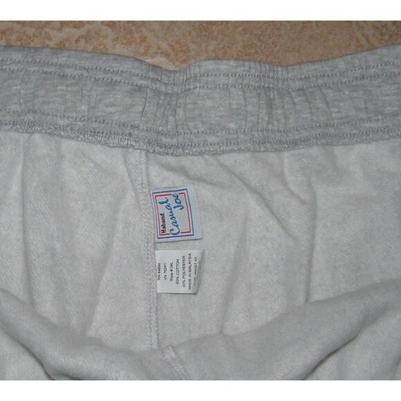 NEW Big Mens Sz 4X Gray Elastic Waist Pull On Sweatpants Pockets CASUAL JOE - Picture 2 of 3